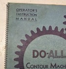 Doall Contour Machine Operator Instruction Manual V 36 26 Ml 16 Z Saw Sales Lit