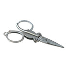 Collapsible Metal Pocket Scissors Vintage Travel Sewing Fishing Edc Tool