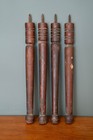 Antique Harvest Table Legs Wood Kitchen Island Vintage Set Of 4