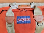 Jansport Vintage Burnt Orange Cordura Camp Duffle Travel Gear Bag   24  X 10 