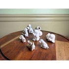 Lot 8 Vintage Miniature Porcelain Dog Figurines Japan Puppy Bone China