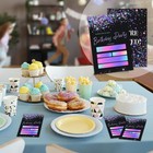 Black And Glitter Birthday Party Invitations Cards With Envelopes  Modern Party