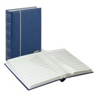 Stamp Album Elegant Nubuk Blue 60 White Pages Lindner 1180-b