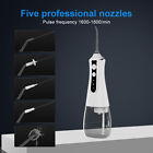 Cordless Water Flosser Dental Oral Irrigator Water Floss Pick Teeth 5 Jets White