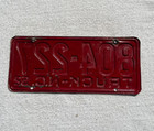 1952 Carolina Nc Truck License Plate Original Condition
