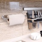 Holder Kitchen Roll Towel Paper Rack Under Cabinet Wall Toilet Self Adhesive