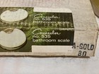 Mcm Counselor Bathroom Scale Sealed In Box Gold Plush Fur New Old Stock Nos