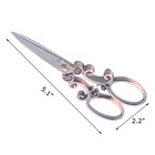 European Vintage Stainless Steel Sewing Scissors Diy Tools Cloud Pattern Dres   