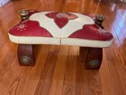 Moroccan Vintage Camel Saddle Foot Stool