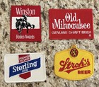 New Vintage Stroh   s Beer Cigarette Patches Embroidered Lot Of 4 Old Milwaukee