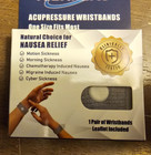 Set Of 2 Acupressure Wristbands Nausea Relief Motion Sickness One Size Fits Most