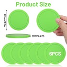 3-1 4 Inch Hockey Pucks 6 Pcs Green Durable Puck For Air Hockeys Table