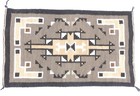 Authentic Navajo Two Grey Hills Rug By Nellie Gleason 47 X 28   Coa