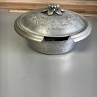 Vintage Everlast Forged Aluminum Hammered Metal Covered Casserole Dish Bowl Lid