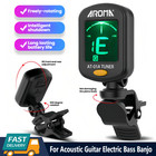 Chromatic Clip On Tuner At-101 Lcd Display For Guitar Bass Violin Banjo