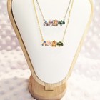 Gold Disney World Parks Icon Necklace Gold Tone