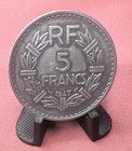 France 1947 5 Francs  Km888b  31mm  Large Coin