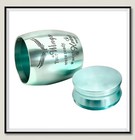 1 57 In Mini Pet Memorial Small Urns For Dog Cat Ashes Stainless Steel  blue 