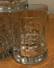 Set Of 5 Unbranded Whiskey low Ball Glasses Vertical   Horizontal Lines