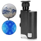 200-240x Led Light Mini Magnifier Pocket Loupe Glass Jeweler Microscope Jewelry