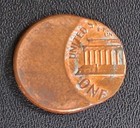 Error Coin Off Center 1c Lincoln Cent   Penny Nice Addition   1149