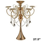 Gold Metal Candle Holder Candelabra Party Wedding Centerpiece Reception Sale