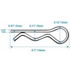 100x Body Clips For  1 16 1 18  Redcat Hpi Himoto Hsp Exceed Rc Car Truck N752