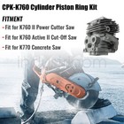 51mm For Husqvarna Power Cutter Saw K770 K760 Ii Active Cylinder Piston Ring Kit