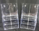 Acrylic Brochure Holder 2 Pack 8 5x11  4x9 Clear 4 Tier Display Stand  cracked 
