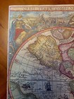 Antique-styll Illustrated World Map  36 5  52 2cm   Good Condition 