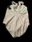 Polo Ralph Lauren Girl   s Size 16 Ruffle Pink Gingham Swimsuit Bathing Suit Nwt