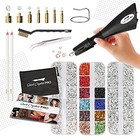  Hotfix Applicator  Bedazzler Kit With Rhinestones  Diy Wand Setter Tool Black