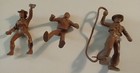 Marx 1950s Roy Rogers Rodeo Ranch Brown 60mm Cowboys Playset Figures Lot