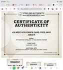 Miles Killebrew  28 Pittsburgh Steelers Game-used Away Jersey 2021 Vs Bal Jan 22