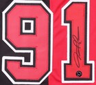 Dennis Rodman Signed Chicago Bulls  91 Jersey Authentic Ink Auto Xl Sewn