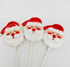Lot Of 6 Vintage Florist Floral Arrangement Picks Long Christmas Santas