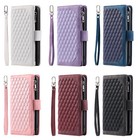 For Iphone 16 15 14 Pro Max 13 12 11 Xr Xs Leather Flip Case Zipper Wallet Cover