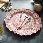 24 Rose Gold 13  Round Textured Charger Plates Wedding Dinner Decorations Home