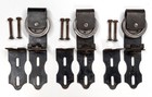 3 Antique Barn Door Pulleys Hardware Swivels Richards Wilcox 3  Wheels