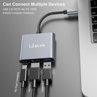 Usb-c To Hdmi Adapter 4k 100w Pd Usb 3 0 Multiport Converter Usb Type C  Gray