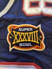 2003 Patriots Panthers Team Game-issued Super Bowl Xxxviii 38 Patch Jersey Brady