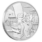 2021  1 The Simpsons - Marge   Maggie Simpson - 1oz Silver Coin In Card - Tuvalu