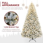 6 Ft Prelit Snow Flocked Christmas Tree  1032 Tips Artificial Christmas Tree Wit