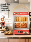28 5qt 2-tier Hot Dog Steamer Machine With Bun Warmer 86   -185    Temperature
