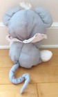 Vtg 1987 Fisher-price Puffalump Grey Christmas Mouse Plush