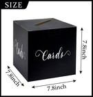 Black And White Card Box For Party Wedding Card Box Gift Card Box Holder Card   