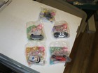 1996 Mcdonalds Hot Wheels Complete Set Of 5 Happy Meal Toys Nip - Free Shipping