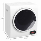 Portable Clothes Dryer 120v 850w Laundry Dryer For Apartment  White