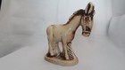  Ceramic Donkey  Figurine Made In Brazil 5  X 5  Excellent Condition 