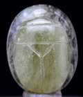 Libyan Desert Glass Scarab Carving Meteorite Impactite Tektite Pendant Egypt